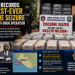 Liberia records largest-ever cocaine seizure in major anti-drug operation