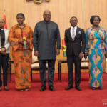 Ghana’s President Mahama swears in two Electoral Commission deputies, calls for independence, transparency